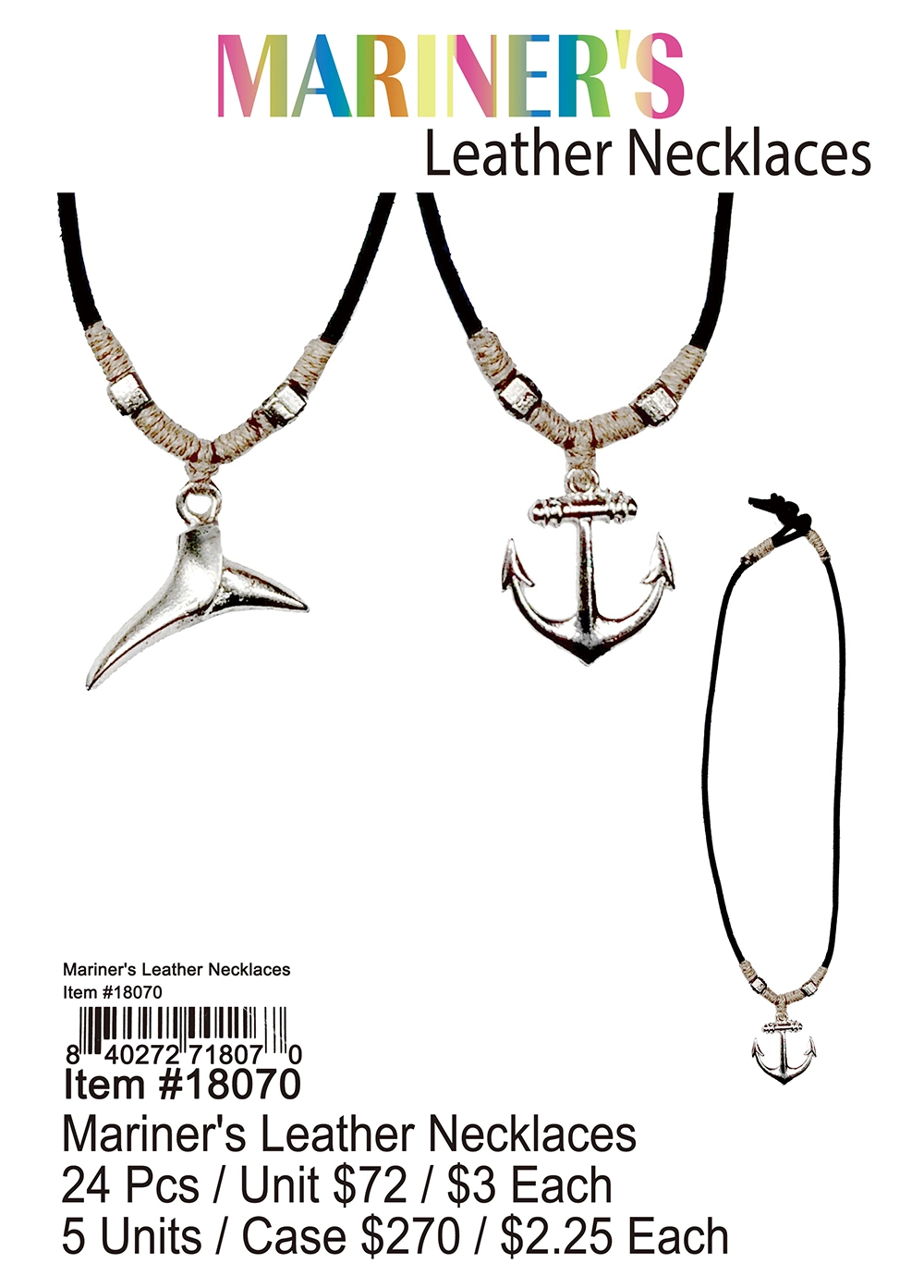 Mariner's Leather Necklaces